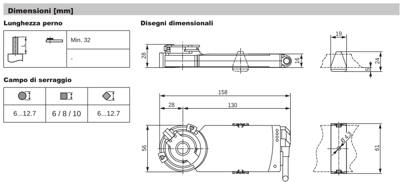 CM230-L Dimensioni